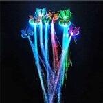 Anubhav Janni LED Flashing Light Butterfly Hair Clip  Braid Optical Fibber Hairpin Party Décor Girl and Women Favours Pin ( pack of 1 ) - Image 5