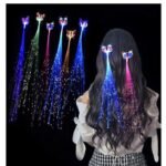 Anubhav Janni LED Flashing Light Butterfly Hair Clip  Braid Optical Fibber Hairpin Party Décor Girl and Women Favours Pin ( pack of 1 ) - Image 9