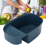 Anubhav Janni Multifunction Kitchen Waste Filter Basket (sink)  Plastic Sink Strainers Colander Basket Food Storage For Filter Wash Vegetables Fruits Medium Drain (Pack Of 1 Pcs) - Image 2