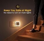 Anubhav Janni  Night Lamp Sensor Light for Bedroom Bed Side Home  Smart Automatic ON/Off Dim LED Lights Energy Saving 0.5W Long Life Hallway Stairs Kitchen Bathroom ( pack of 1 ) - Image 6