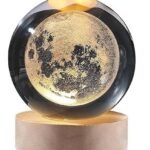 Anubhav Janni 3D Galaxy Crystal Ball Night Lamp Creative Engraved Light USB Power LED Wooden Base for Home Decoration Birthday Gift ( pack of 1 )