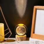 Anubhav Janni 3D Galaxy Crystal Ball Night Lamp Creative Engraved Light USB Power LED Wooden Base for Home Decoration Birthday Gift ( pack of 1 ) - Image 6