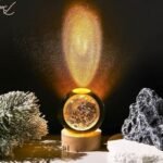 Anubhav Janni 3D Galaxy Crystal Ball Night Lamp Creative Engraved Light USB Power LED Wooden Base for Home Decoration Birthday Gift ( pack of 1 ) - Image 7
