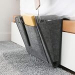 Anubhav Janni Bedside Sofa Caddy Organizer Organizer Holder Dorm College Room Bunk Bed Hospital Kids Baby Pockets Phones Magazines Tablets Felt Caddy Bedside (Pack Of 1 Pcs) - Image 2