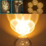 Anubhav Janni 3D Galaxy Crystal Ball Night Lamp Creative Engraved Light USB Power LED Wooden Base for Home Decoration Birthday Gift ( pack of 1 ) - Image 9