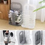 Anubhav Janni Hanging Folding Laundry Basket Wall Mounted Bathroom Mesh Toiletry Organization Washing Bathroom Bedroom Kitchen Home Office Clothes (Pack Of 1 Pcs) - Image 3