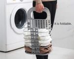 Anubhav Janni Hanging Folding Laundry Basket Wall Mounted Bathroom Mesh Toiletry Organization Washing Bathroom Bedroom Kitchen Home Office Clothes (Pack Of 1 Pcs) - Image 7