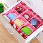 Anubhav Janni Adjustable Drawer Organizer Stretchable Interlocking Clapboard Divider Socks Tie Makeup Kitchen Dresser Bag Organisers (Pack Of 8 Pcs) - Image 5