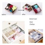 Anubhav Janni Adjustable Drawer Organizer Stretchable Interlocking Clapboard Divider Socks Tie Makeup Kitchen Dresser Bag Organisers (Pack Of 8 Pcs) - Image 8
