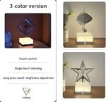 Anubhav Janni DNA Shape Stereoscopic Lighting 3D 360 Rotating Ambient Christmas Night Light Bedroom Hall Living Room Study Decorative Lamp USB Charging  ( pack of 1 ) - Image 4