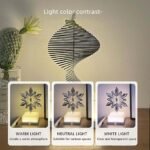Anubhav Janni DNA Shape Stereoscopic Lighting 3D 360 Rotating Ambient Christmas Night Light Bedroom Hall Living Room Study Decorative Lamp USB Charging  ( pack of 1 ) - Image 7
