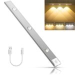 Anubhav Janni  Motion Sensor Under Cabinet LED 400mAh Battery Dimmable USB Rechargeable Closet Lamp  Wireless Stick-On for Wardrobe kitchen Stairs (Pack of 1)