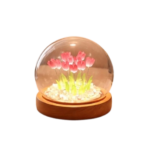 Anubhav Janni Tulip Night Light LED Decoration Lamp Glass Artificial Tulips Bedroom Flower Table Lamp Birthday Mothers Day Gifts for Girlfriend Mom Women Wife Sister Girls Flowers ( pack of 1 )
