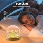 Anubhav Janni Tulip Night Light LED Decoration Lamp Glass Artificial Tulips Bedroom Flower Table Lamp Birthday Mothers Day Gifts for Girlfriend Mom Women Wife Sister Girls Flowers ( pack of 1 ) - Image 3