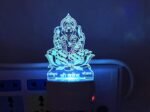 Anubhav Janni  Night Lamp  Design Acrylic Light with Plug for Bedroom Kitchen Home Office 7 Color Changing ( pack of 1 )