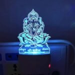 Anubhav Janni  Night Lamp  Design Acrylic Light with Plug for Bedroom Kitchen Home Office 7 Color Changing ( pack of 1 )