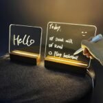 Anubhav Janni LED Drawing Board with Wood Base  Glowing Acrylic Message  Art Board with 6 Pens Perfect for Creative Room Décor Illuminated Messages  and Festival Gifts ( pack of 1 ) - Image 7