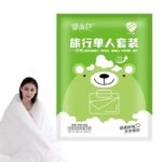 Anubhav Janni  Disposable Bed Sheets Fitted Size with Quilt Cover and Pillowcase for Hotel, Travel, Hospital Patient Bedding Massage ( pack of 1 )