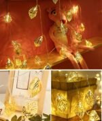 Anubhav Janni Leaf Light for Decoration - 14 LED 14ft Golden Metal String Light for Home Decorations Aesthetic Room Decor Lights Decorative Lights Led Lights for Decoration ( pack of 1 ) - Image 8