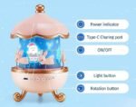 Anubhav Janni Night Light Rabbit Sky Projector for Kids Degree Rotating Lamp with Films Color Modes Rechargeable Battery Decorative Bedroom and Office ( pack of 1 ) - Image 4