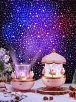 Anubhav Janni Night Light Rabbit Sky Projector for Kids Degree Rotating Lamp with Films Color Modes Rechargeable Battery Decorative Bedroom and Office ( pack of 1 ) - Image 6
