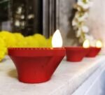 Anubhav Janni Water Sensor Diya Set  Electric Flameless Smokeless LED Diyas for Diwali Festival Balcony Home Office Decor Useful Festivals ( pack of 1 ) - Image 8