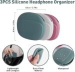 Anubhav Janni Silicone Data Cable Storage Case Organizer Mini Key Box Data Storage Case Portable Wired Headset Pouch for Travel Home Office Everyday Use Silicone Case ( pack of 3 ) - Image 2
