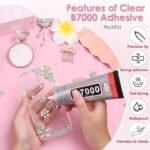 Anubhav Janni B-7000 Multi-Purpose Glue Transparent Adhesive for Jewellery Mobile Phone Epoxy Resin Shoes Toys Bag Touch Screen Cell Phone Repair High Viscosity ( pack of 2 ) - Image 9