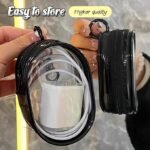 Anubhav Janni Mini Transparent Travel Cable Organizer Storage Bag - Compact for Data Cables Headphones More Cord and Charger with Hook Waterproof PVC Earphones USB Small Port ( pack of 1 ) - Image 8