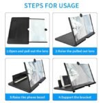 Anubhav Janni 3D Mobile Screen Magnifier Folding Stand Holder Portable Anti-Radiation 3D Enlarger for All Smartphones Magnifier HD Foldable Smartphone with Anti-Glare Magnifying ( pack of 1 ) - Image 6