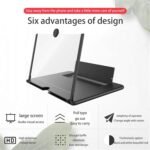 Anubhav Janni 3D Mobile Screen Magnifier Folding Stand Holder Portable Anti-Radiation 3D Enlarger for All Smartphones Magnifier HD Foldable Smartphone with Anti-Glare Magnifying ( pack of 1 ) - Image 8