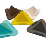 Anubhav Janni Pyramid Mobile Stand Portable Three-Sided Triangle Desktop Paradise Universal Phone Shape Holder Accessories Table ( pack of 10 )