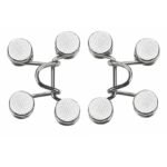 Anubhav Janni Adjustable Jeans Tightening Clip Suspender Waist Belt Adjuster Buckle Extender Set Button for Pants Jean Perfect Fit Instant Button Adjustable Silver Waistband ( pack of 3 )