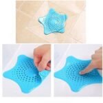 Anubhav Janni Silicone Star Shape Sink Filter Shower Drain Hair Catcher Anti-Clogging Floor Bathroom Accessories Shaped Strainer Hole Clog Filter- Kitchen ( pack of 4 ) - Image 5