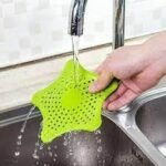 Anubhav Janni Silicone Star Shape Sink Filter Shower Drain Hair Catcher Anti-Clogging Floor Bathroom Accessories Shaped Strainer Hole Clog Filter- Kitchen ( pack of 4 ) - Image 9
