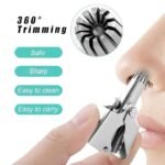 Anubhav Janni Manual Nose Hair Trimmer for Men Hand Powered Ear Trimmer Stainless Steel Manual Tweezers Remover Women Easy Cleansing and to Carry Manual Clipper Women ( pack of 1 ) - Image 3