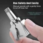 Anubhav Janni Manual Nose Hair Trimmer for Men Hand Powered Ear Trimmer Stainless Steel Manual Tweezers Remover Women Easy Cleansing and to Carry Manual Clipper Women ( pack of 1 ) - Image 8