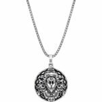 Anubhav Janni Hanuman Pendant With Chain For Men Women Stainless Steel Locket Necklace Spiritual Devotional Jewelry Silver Plated Chain with chain hanuman pendant  ( pack of 2 )