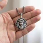 Anubhav Janni Hanuman Pendant With Chain For Men Women Stainless Steel Locket Necklace Spiritual Devotional Jewelry Silver Plated Chain with chain hanuman pendant  ( pack of 2 ) - Image 2