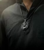 Anubhav Janni Hanuman Pendant With Chain For Men Women Stainless Steel Locket Necklace Spiritual Devotional Jewelry Silver Plated Chain with chain hanuman pendant  ( pack of 2 ) - Image 4