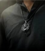 Anubhav Janni Hanuman Pendant With Chain For Men Women Stainless Steel Locket Necklace Spiritual Devotional Jewelry Silver Plated Chain with chain hanuman pendant  ( pack of 2 ) - Image 8