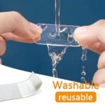 Anubhav Janni Waterproof Double Sided Stick Adhesive Stickers Reusable Tape Heavy Tap Special Transparent Seamless Sticker Multifunctional High Washable Double-Sided Sheets Stickers (Pack of 1) - Image 2