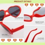 Anubhav Janni Heart Sunglasses Effect Diffraction Glasses Festival Party Rave Light Accessories See Hearts Shaped Special Holiday Lights for Parties Bars Weddings Concerts ( pack of 1 ) - Image 2