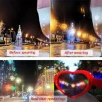 Anubhav Janni Heart Sunglasses Effect Diffraction Glasses Festival Party Rave Light Accessories See Hearts Shaped Special Holiday Lights for Parties Bars Weddings Concerts ( pack of 1 ) - Image 5