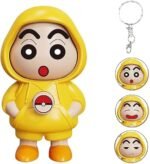 Anubhav Janni Shinchan Face Changing Keychain | Key Holder Cartoon Character ABS Action Figure Toy Model Unisex Keychai Autumn Winter Shinchan with Expressions Plastic for Bags Cars ( pack of 1 )