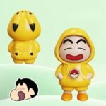 Anubhav Janni Shinchan Face Changing Keychain | Key Holder Cartoon Character ABS Action Figure Toy Model Unisex Keychai Autumn Winter Shinchan with Expressions Plastic for Bags Cars ( pack of 1 ) - Image 4