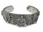 Anubhav Janni Unisex Adjustable Lock Free God Lord Mahavir Mahabali Shri Bajrangbali Sankat Mochan Hanuman Ji 5 Mukhi Face Hand Cuff Wrist Half Kada Bangle Bracelet ( pack of 1 ) - Image 2