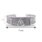 Anubhav Janni Unisex Adjustable Lock Free God Lord Mahavir Mahabali Shri Bajrangbali Sankat Mochan Hanuman Ji 5 Mukhi Face Hand Cuff Wrist Half Kada Bangle Bracelet ( pack of 1 ) - Image 7