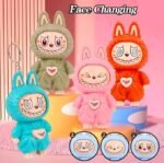 Anubhav Janni Labubu Face Changing Keychain Cartoon Character ABS Toy Key Holder Unisex Keychain for Bags Cars Gifts Cute Action Figure Kids Adults Premium Multi Theme Men Women ( pack of 1 ) - Image 5