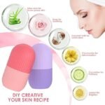 Anubhav Janni Silicon Ice Face Roller for Massager Cube Eye Facial Beauty Skin Care Tools or Glowing Puffy Eyes Men Women Ice Silicone Neck Massage Remove Dark Circle Pore Shrink ( pack of 1 ) - Image 3